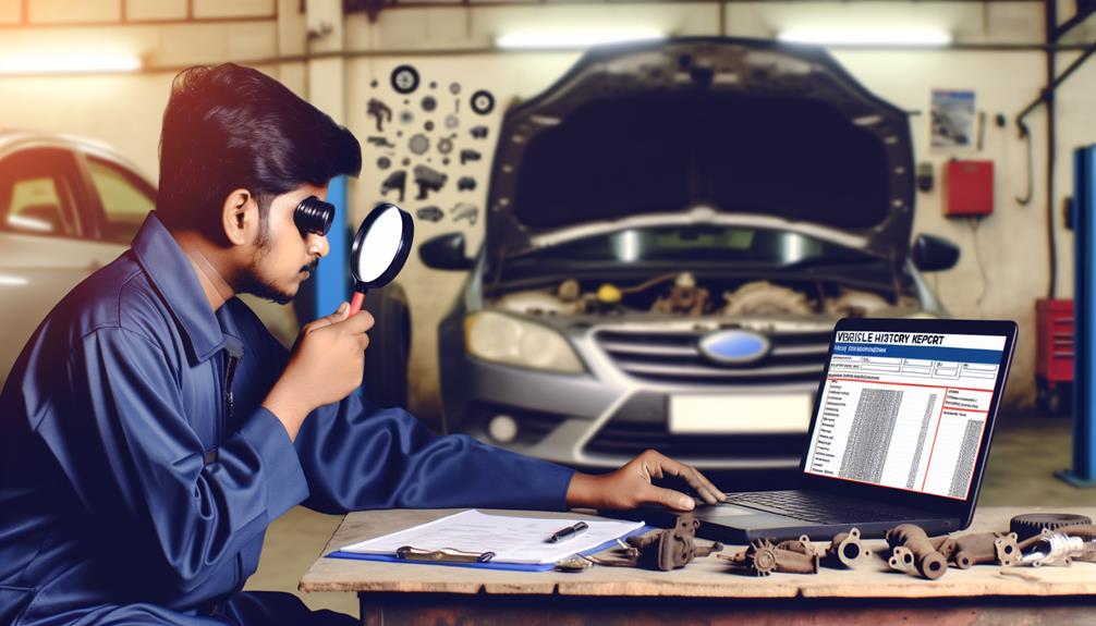 checking car background records